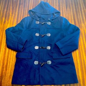 RALPH LAUREN WOOL DUFFLE TOGGLE COAT JACKET DETACHABLE HOOD MEN’S 46R